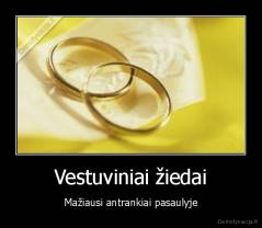 Vestuviniai žiedai - Mažiausi antrankiai pasaulyje