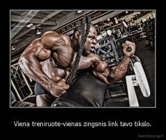 Viena treniruote-vienas zingsnis link tavo tikslo. - 