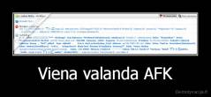 Viena valanda AFK - 