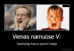Vienas namuose V: - Pasiklydęs Kauno sporto halėje