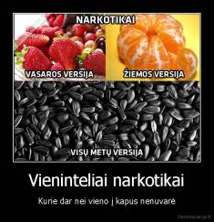 Vieninteliai narkotikai - Kurie dar nei vieno į kapus nenuvarė