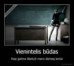 Vienintelis būdas - Kaip galima išlaikyti mano dėmesį lentai