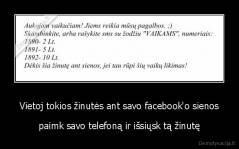 Vietoj tokios žinutės ant savo facebook'o sienos - paimk savo telefoną ir išsiųsk tą žinutę
