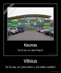 Vilnius - Tai čia tas, kur pilna lenku ir visi kalba rusiškai?