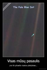 Visas mūsų pasaulis - yra tik pikselis visatos platybėse...