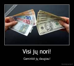 Visi jų nori! - Gaminkit jų daugiau!