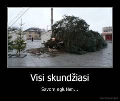 Visi skundžiasi - Savom eglutėm...