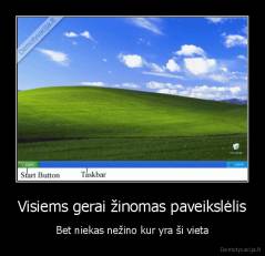 Visiems gerai žinomas paveikslėlis - Bet niekas nežino kur yra ši vieta