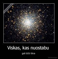 Viskas, kas nuostabu  - gali būti tikra 