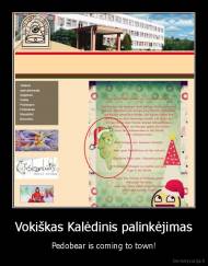 Vokiškas Kalėdinis palinkėjimas - Pedobear is coming to town!