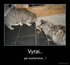 Vyrai.. - gal susitarsime...?