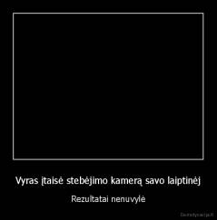 Vyras įtaisė stebėjimo kamerą savo laiptinėj - Rezultatai nenuvylė