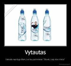 Vytautas - Niekada neprilygs šitam, kai tau pachmielas! "Stovėk, kaip stovi Kleiza"