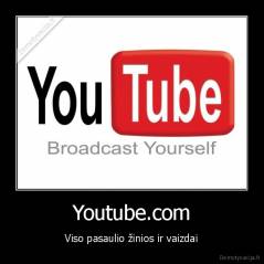 Youtube.com - Viso pasaulio žinios ir vaizdai