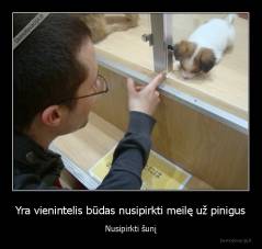 Yra vienintelis būdas nusipirkti meilę už pinigus - Nusipirkti šunį