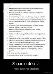Zapadlo dėsniai - Visose gyvenimo situacijose