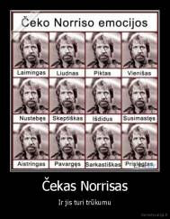 Čekas Norrisas - Ir jis turi trūkumu