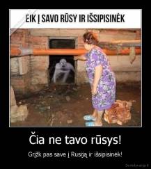 Čia ne tavo rūsys! - Grįžk pas save į Rusiją ir išsipisinėk!