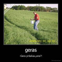 geras - -Gera prilaikau,ane?!