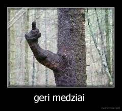 geri medziai  - 