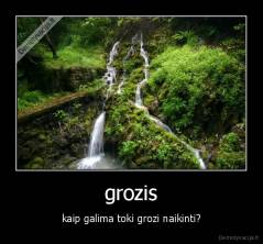 grozis - kaip galima toki grozi naikinti?