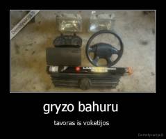 gryzo bahuru  - tavoras is voketijos 