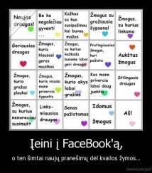 Įeini į FaceBook'ą, - o ten šimtai naujų pranešimų dėl kvailos žymos...