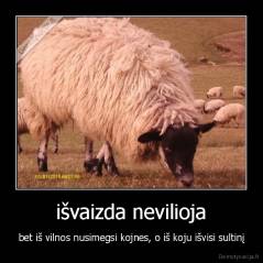 išvaizda nevilioja - bet iš vilnos nusimegsi kojnes, o iš koju išvisi sultinį