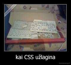 kai CSS užlagina - 