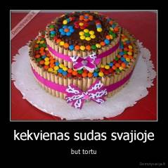 kekvienas sudas svajioje - but tortu