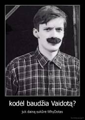 kodėl baudžia Vaidotą? - juk dainą sukūrė WhyDotas