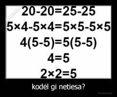 kodėl gi netiesa? - 