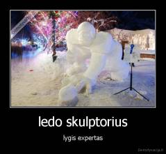 ledo skulptorius - lygis expertas