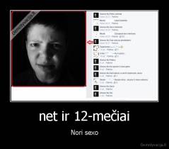 net ir 12-mečiai - Nori sexo