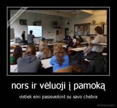 nors ir vėluoji į pamoką - vistiek eini pasisveikint su savo chėbra