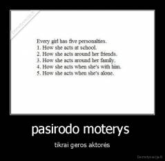 pasirodo moterys  - tikrai geros aktorės
