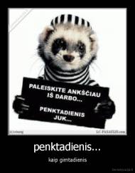 penktadienis... - kaip gimtadienis