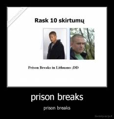 prison breaks - prison breaks