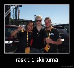 raskit 1 skirtuma - 