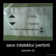 savo intelektui įvertinti - spauskite čia