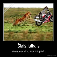 Šiais laikais - Niekada nereikia nuvertinti priešo
