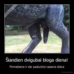 Šiandien dvigubai bloga diena! - Pirmadienis ir dar paskutinė vasaros diena