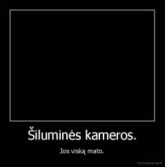 Šiluminės kameros. - Jos viską mato.