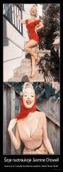 Šioje nuotraukoje Jasmine Chiswell - kai jai buvo 25. Ji pavergė visų širdis savo panašumu į Marilyn Monroe. Panaši?