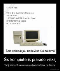 Šis kompiuteris prarado viską - Tuoj parduotuves atakuos kompiuteriai mutantai