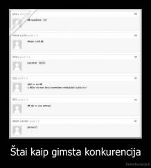 Štai kaip gimsta konkurencija - 
