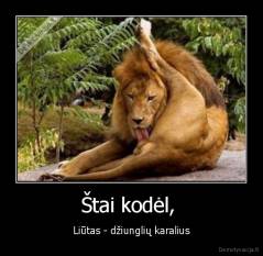 Štai kodėl,  - Liūtas - džiunglių karalius
