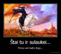 Štai tu ir sulaukei... - Princo ant balto žirgo...