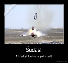 Šūdas! - Juk sakei, kad viską patikrinai!