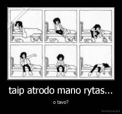 taip atrodo mano rytas... - o tavo?